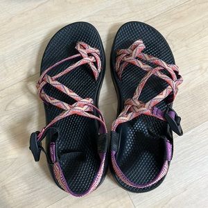 Chaco Z Cloud X2 Purple Yellow Toe Loop Hiking
Sandals USA Womens 9